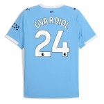 Günstige Fußballtrikots Manchester City Gvardiol 24 Heimtrikot 2025-26 Kurzarm